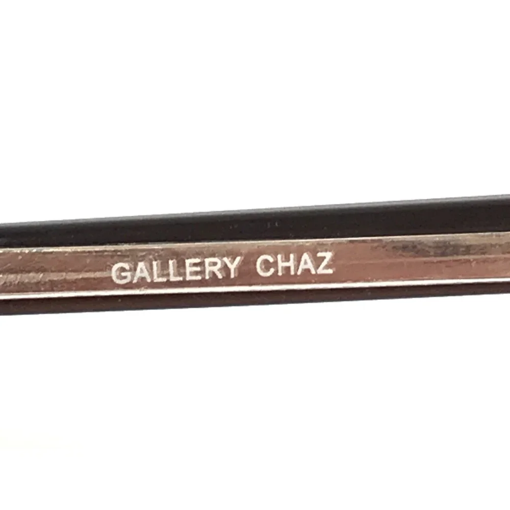 Gallery Eyeglasses Frames CHAZ YG Yellow Gold Rectangle Wire Rim 52-18-140